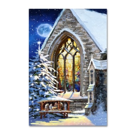 The Macneil Studio 'Christmas Manger' Canvas Art,30x47